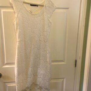 You are not alone medium White lace NWT